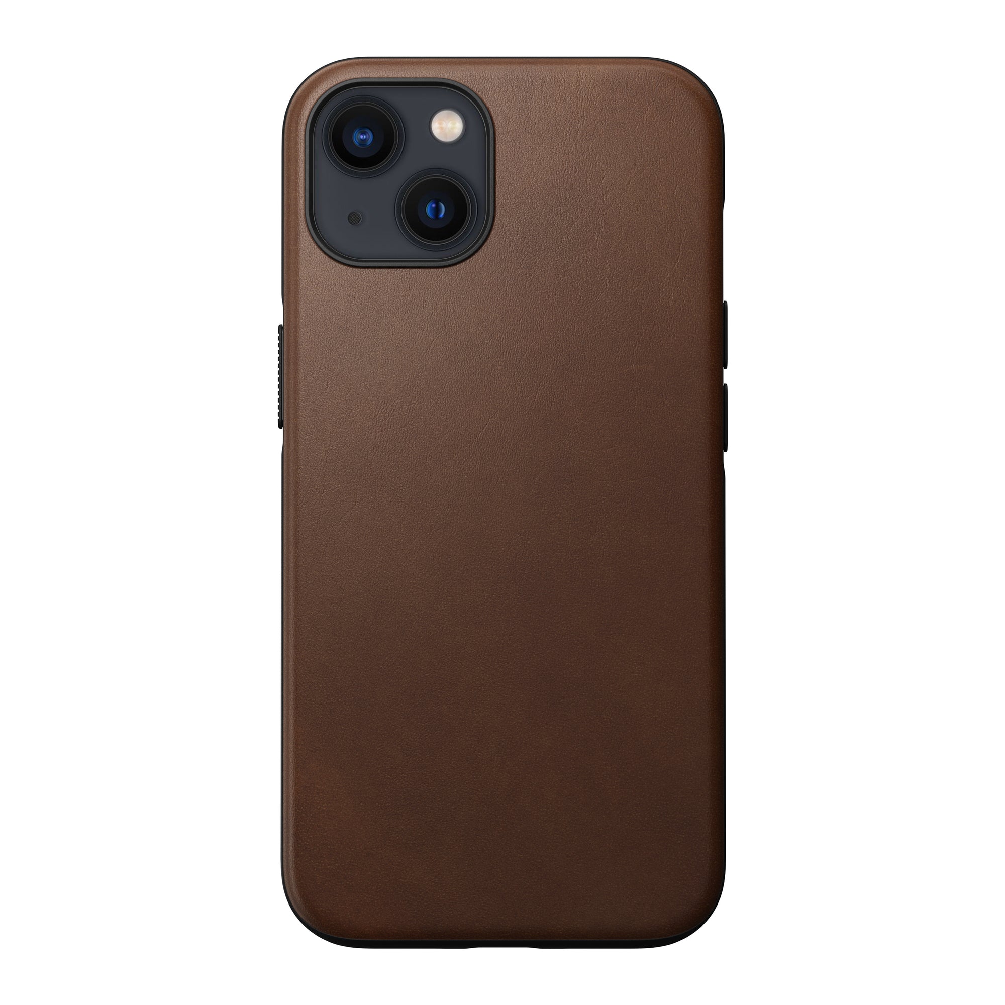 Nomad Modern Leather Case w/ MagSafe For iPhone 13 - RUSTIC BROWN - Mac Addict