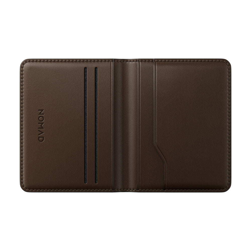 Nomad Card Wallet Plus w/ Horween Leather - BROWN - Mac Addict