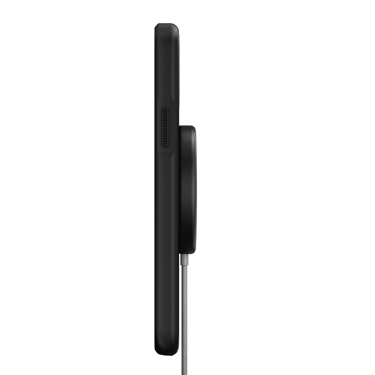 Nomad Leather Cover For MagSafe Charger - BLACK - Mac Addict