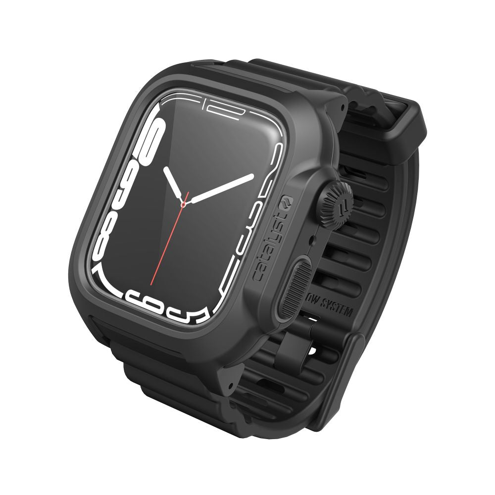 Catalyst Waterproof Case and Band for Apple Watch Series 8/7 45mm - Stealth Black
