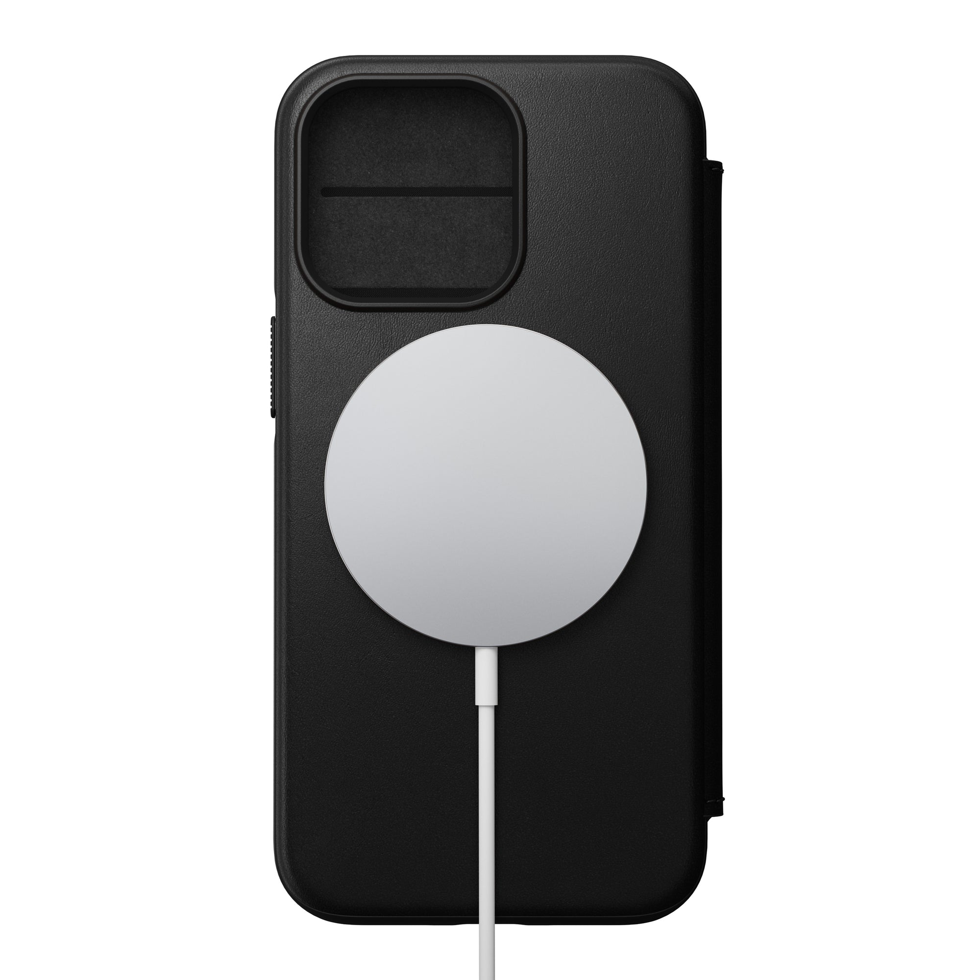 Nomad Modern Leather Folio w/ MagSafe For iPhone 13 Pro - BLACK - Mac Addict