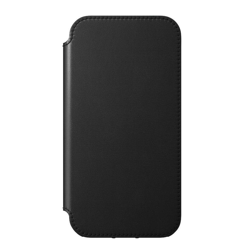 Nomad Rugged Leather Folio Case w/ Magsafe For iPhone 12/12 Pro - Black - Mac Addict