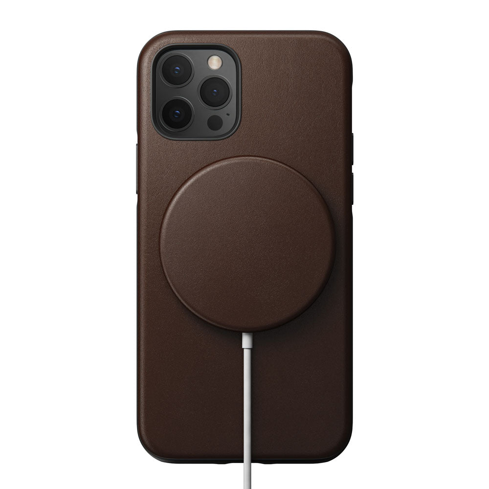 Nomad Leather Cover For MagSafe Charger - BROWN - Mac Addict