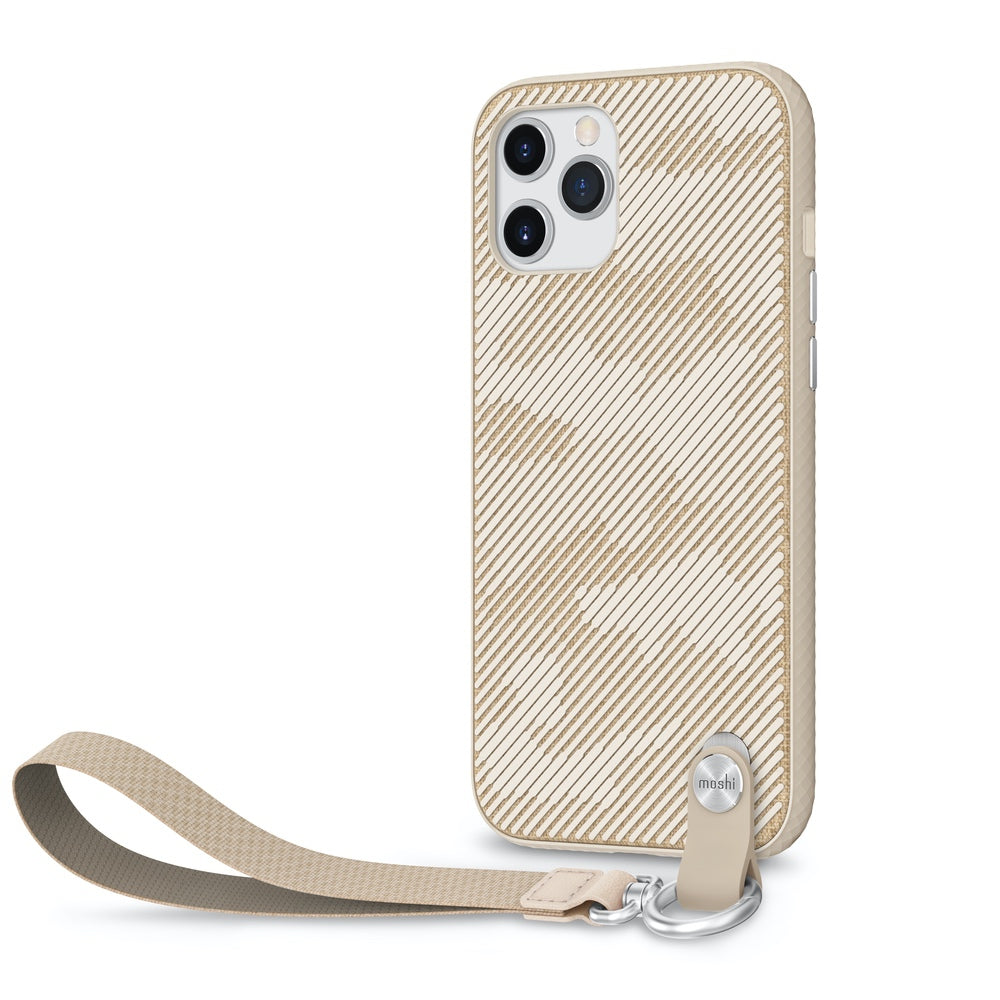 Moshi Altra Case w/ Wrist Strap For iPhone 12 Pro Max - Sahara Beige - Mac Addict