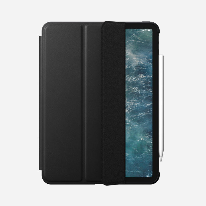 Nomad Rugged Folio Case w/ Horween Leather For iPad Pro 11" (2nd Gen) - Black - Mac Addict