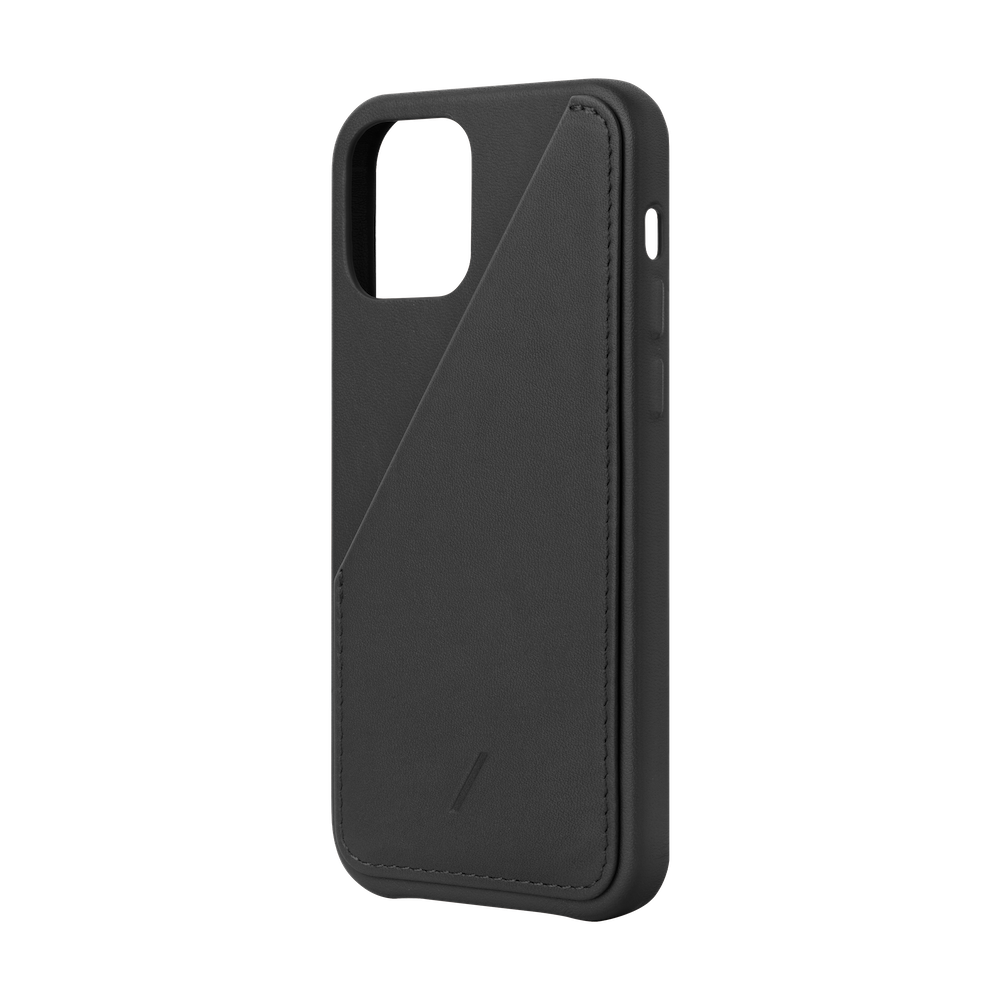 Native Union Clic Card Leather Case For iPhone 12 / 12 Pro - Black - Mac Addict