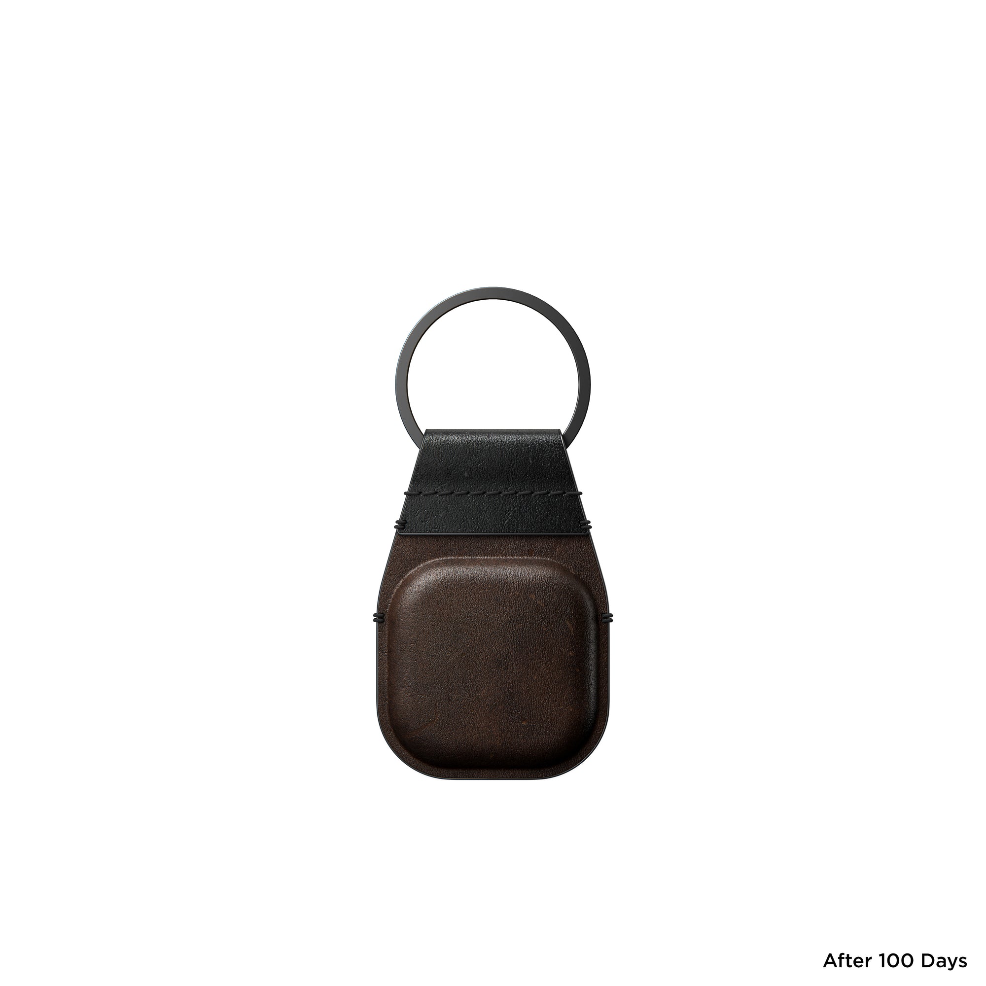Nomad Leather Keychain For AirTag - BROWN - Mac Addict