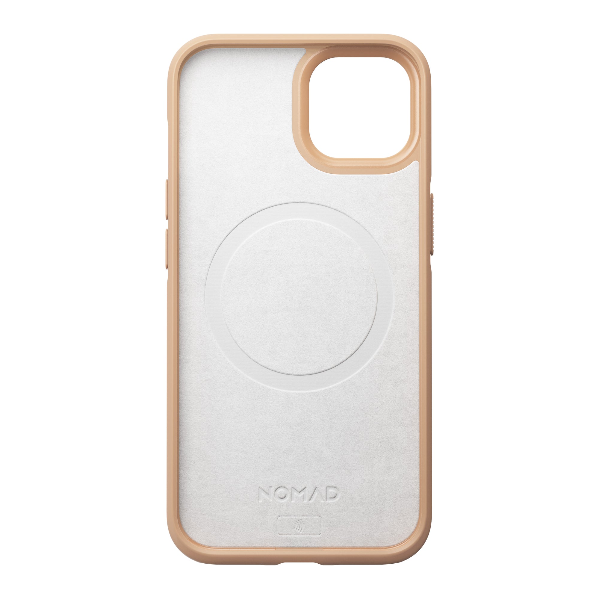 Nomad Modern Leather Case w/ MagSafe For iPhone 13 - NATURAL - Mac Addict