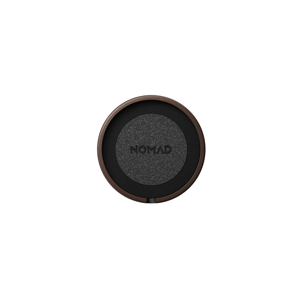 Nomad Leather Cover For MagSafe Charger - BROWN - Mac Addict