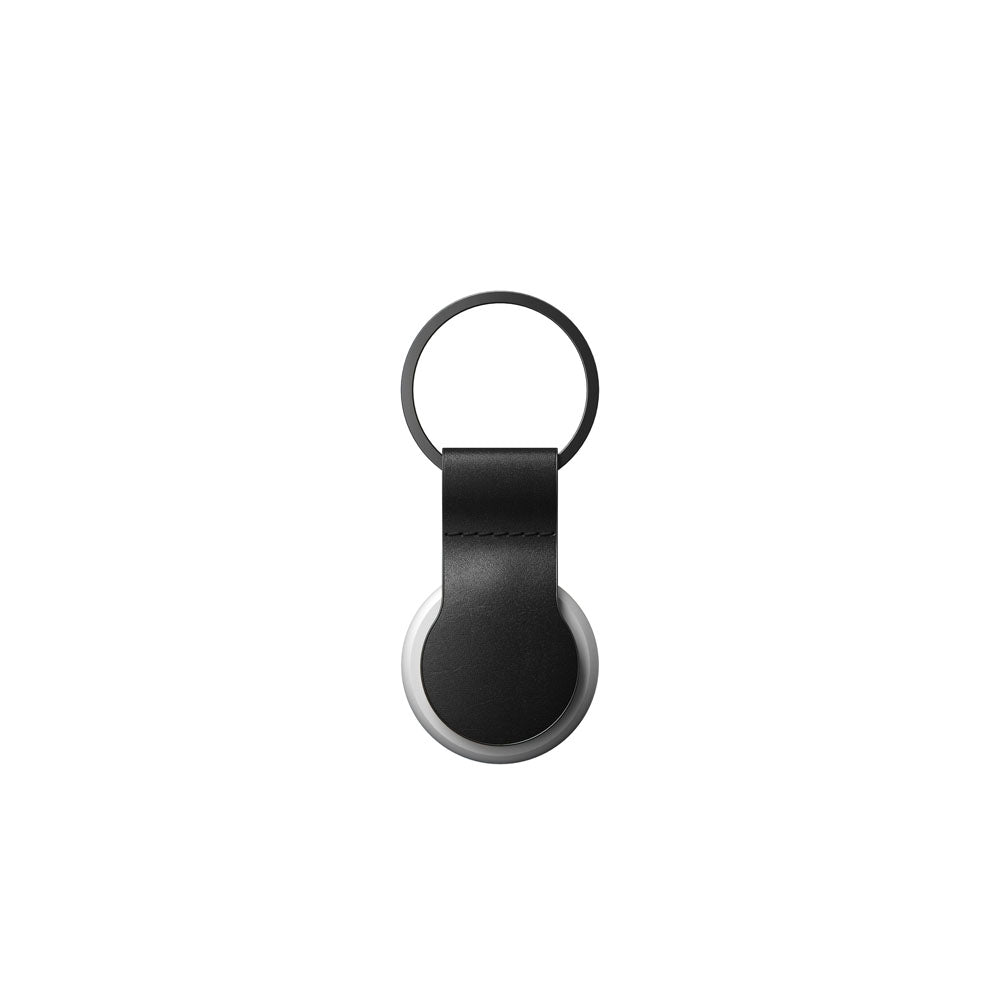 Nomad Leather Loop AirTag Keychain - BLACK - Mac Addict