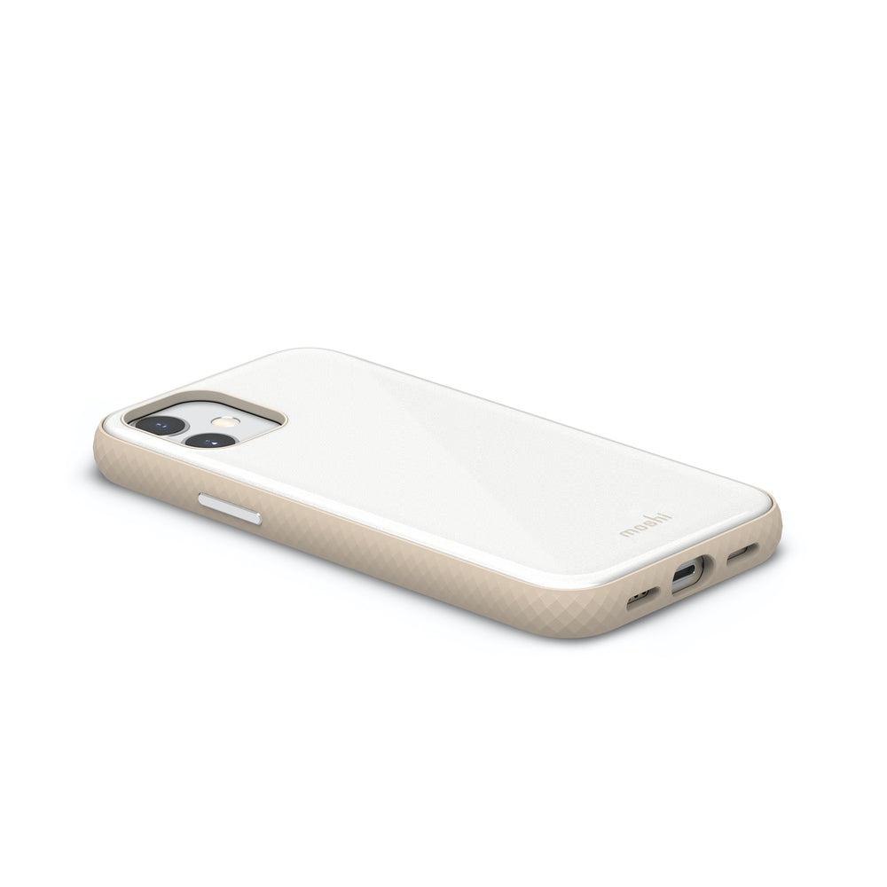 Moshi iGlaze Slim Hardshell Case For iPhone 12 mini - Pearl White - Mac Addict