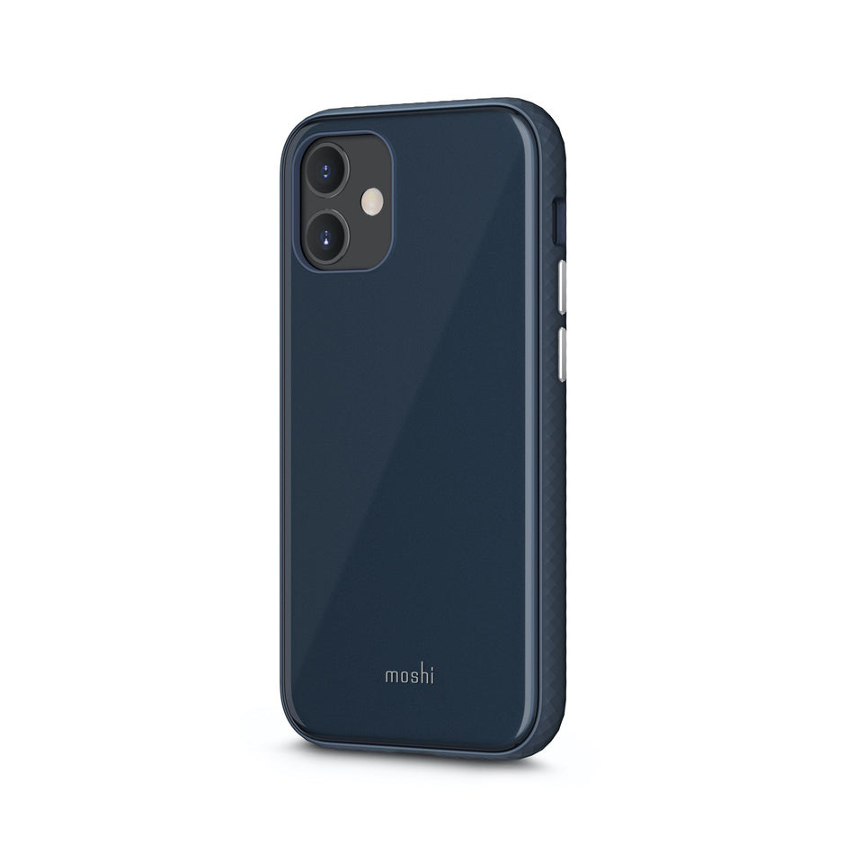 Moshi iGlaze Slim Hardshell Case For iPhone 12 mini - Slate Blue - Mac Addict