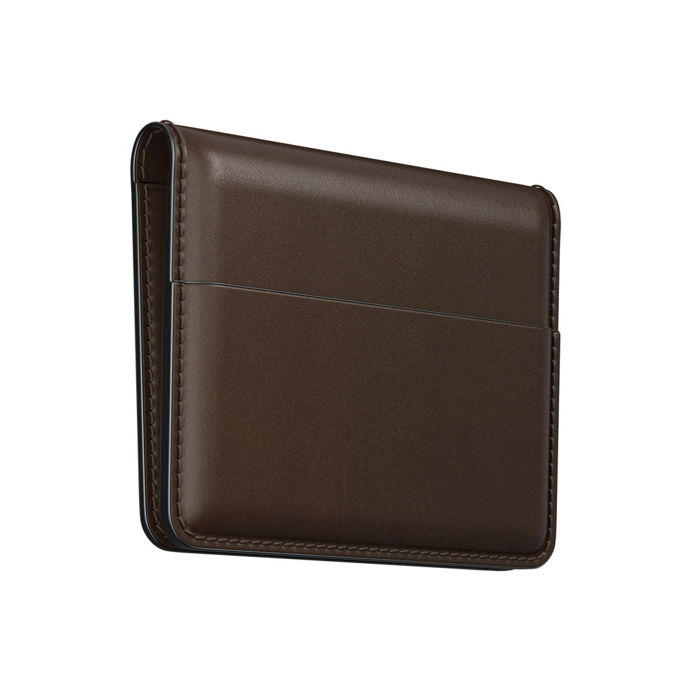 Nomad Card Wallet Plus w/ Horween Leather - BROWN - Mac Addict