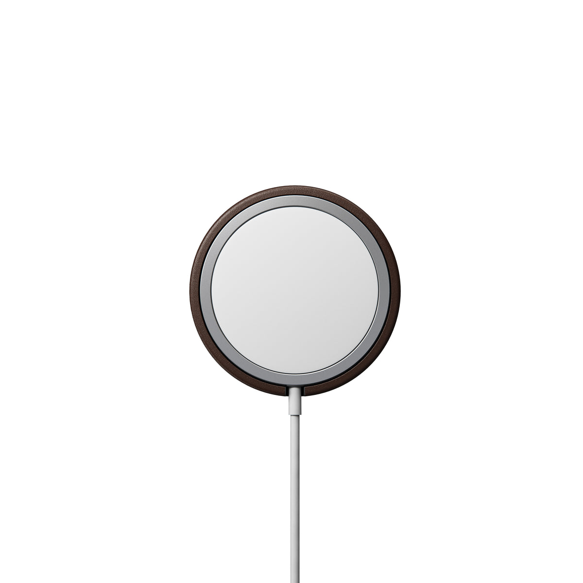 Nomad Leather Cover For MagSafe Charger - BROWN - Mac Addict