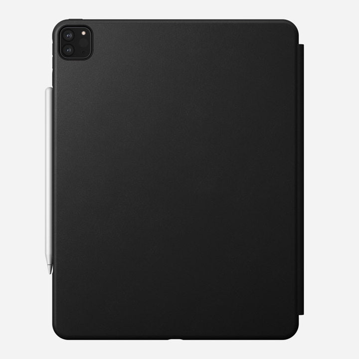 Nomad Rugged Folio Case w/ Horween Leather For iPad Pro 12.9" (4th Gen) - Black - Mac Addict