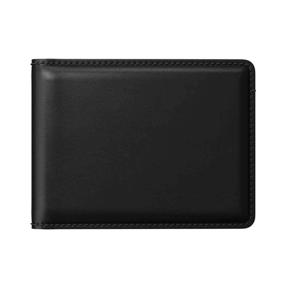 Nomad BiFold Wallet w/ Horween Leather - BLACK - Mac Addict