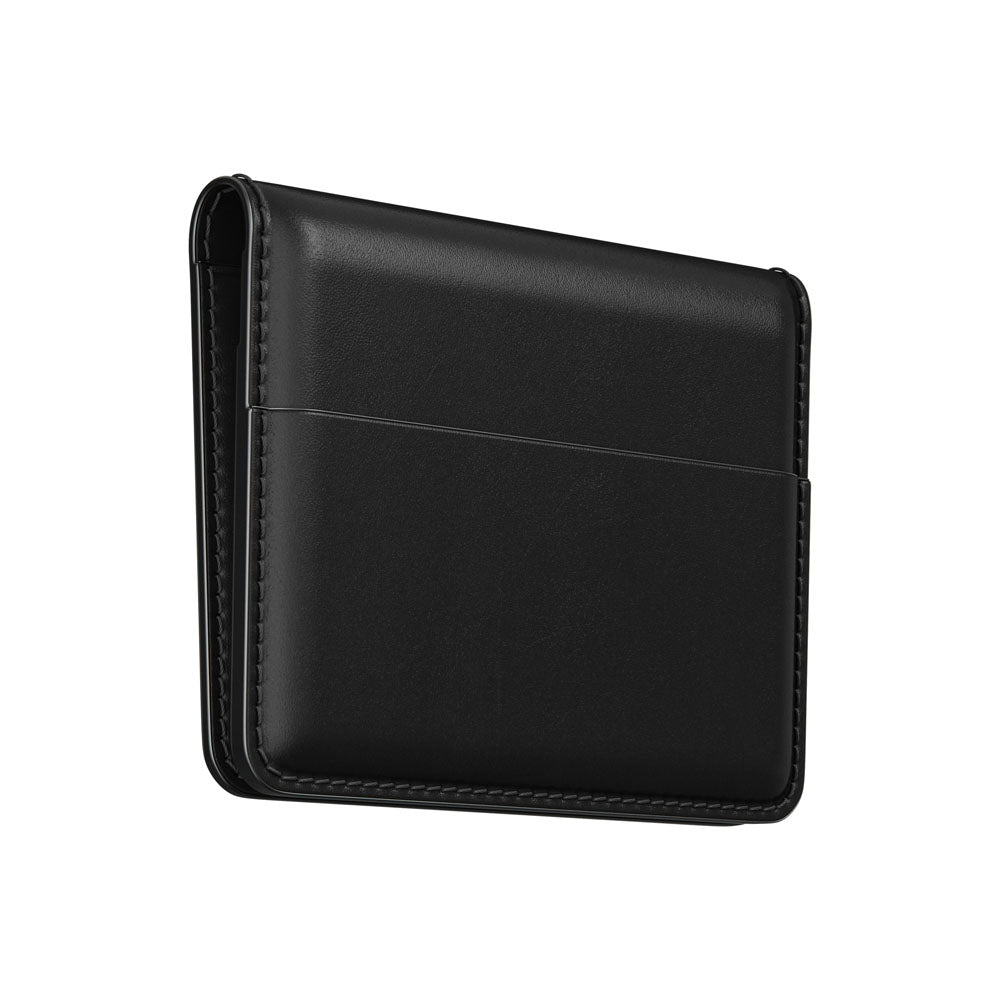 Nomad Card Wallet Plus w/ Horween Leather - BLACK - Mac Addict