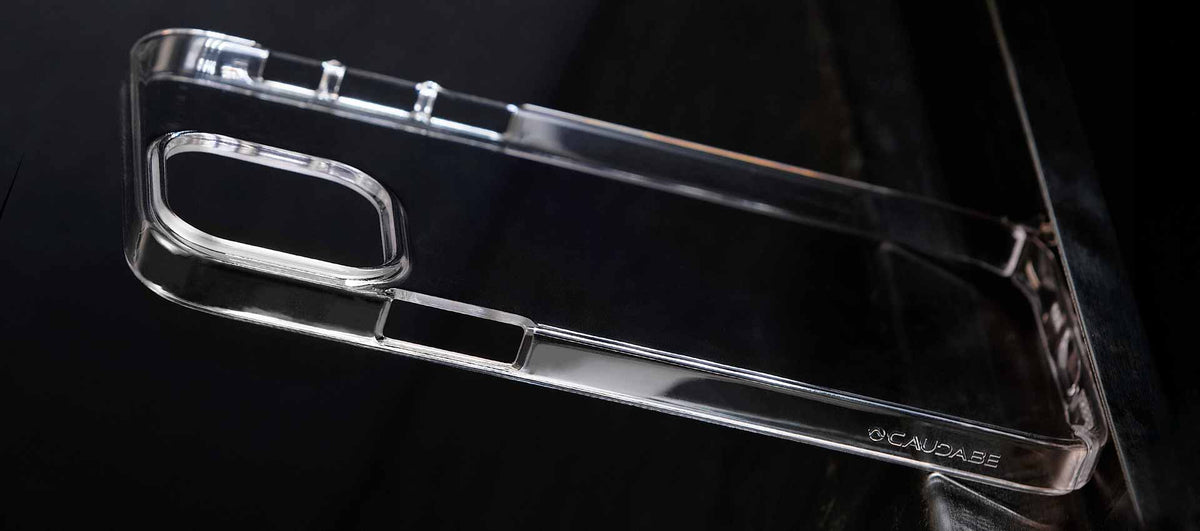 Caudabe Lucid Clear Minimalist Case For iPhone 12 Pro Max - GRAPHITE - Mac Addict