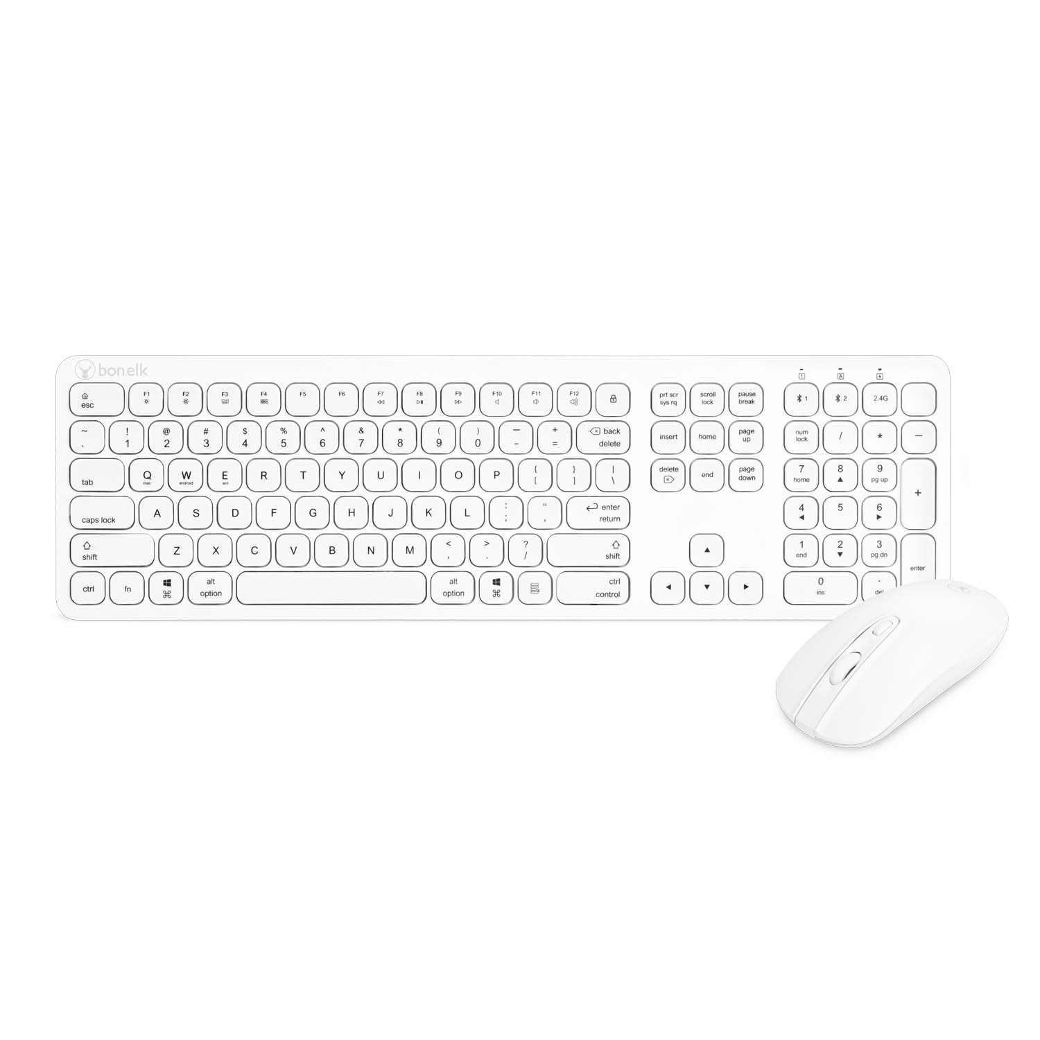 Bonelk KM-447 Slim Wireless Keyboard and Mouse Combo