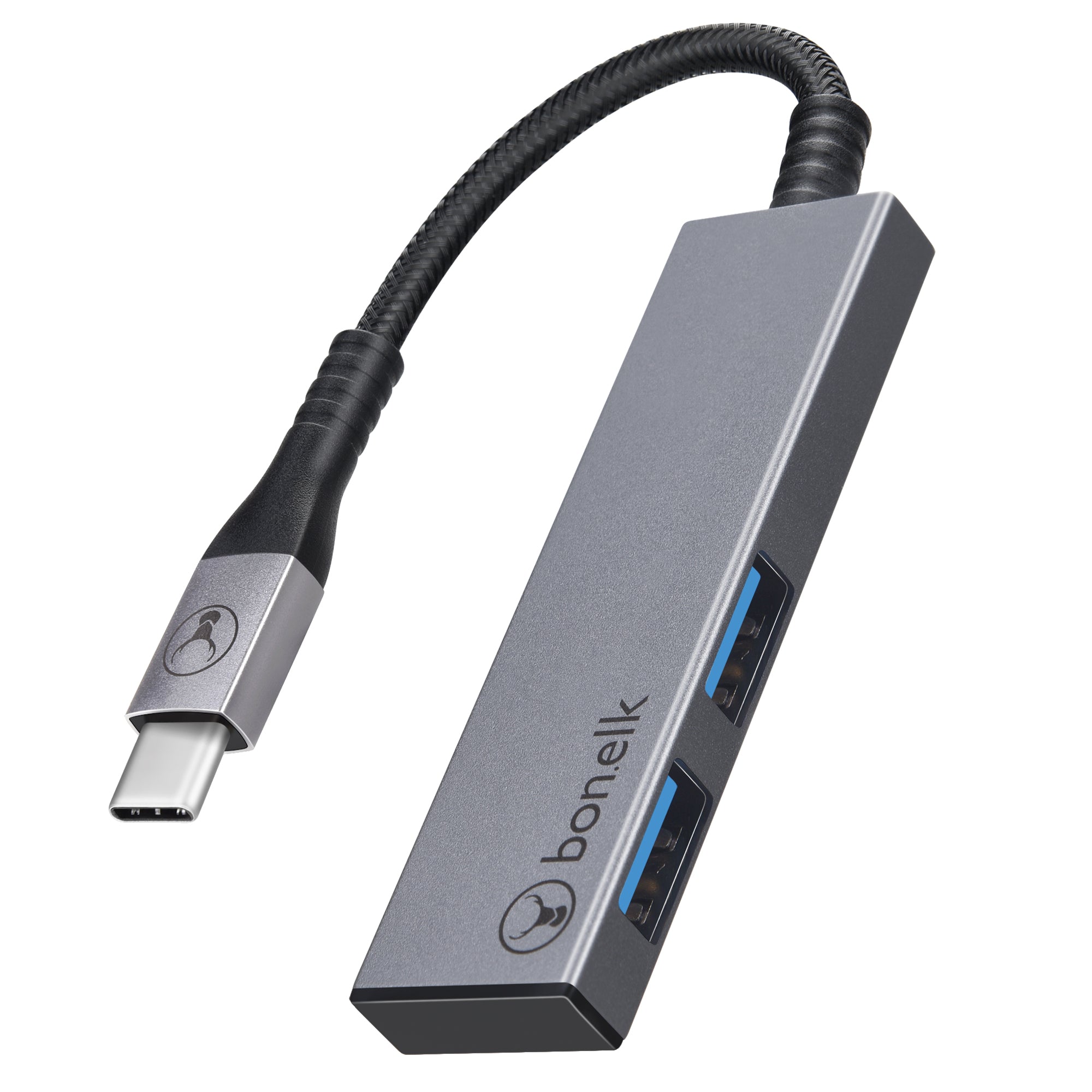 Bonelk Long-Life Series USB-C to 2 Port USB 3.0 Slim Hub