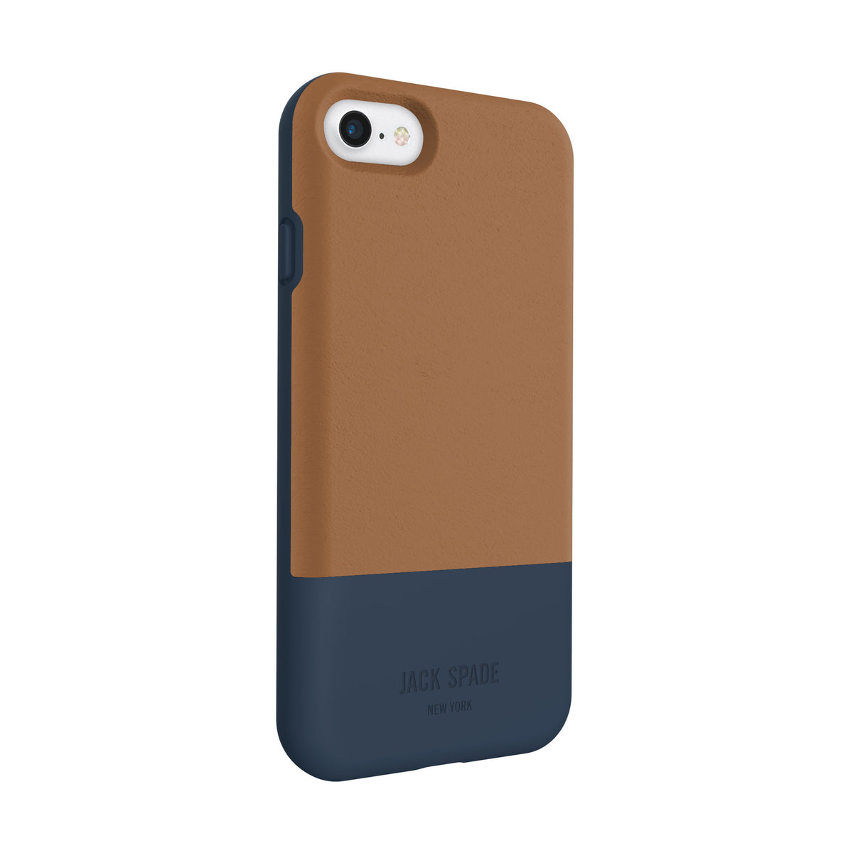 Jack Spade Color-Block Case For iPhone 8/7 - Tan/Navy - Macintosh Addict