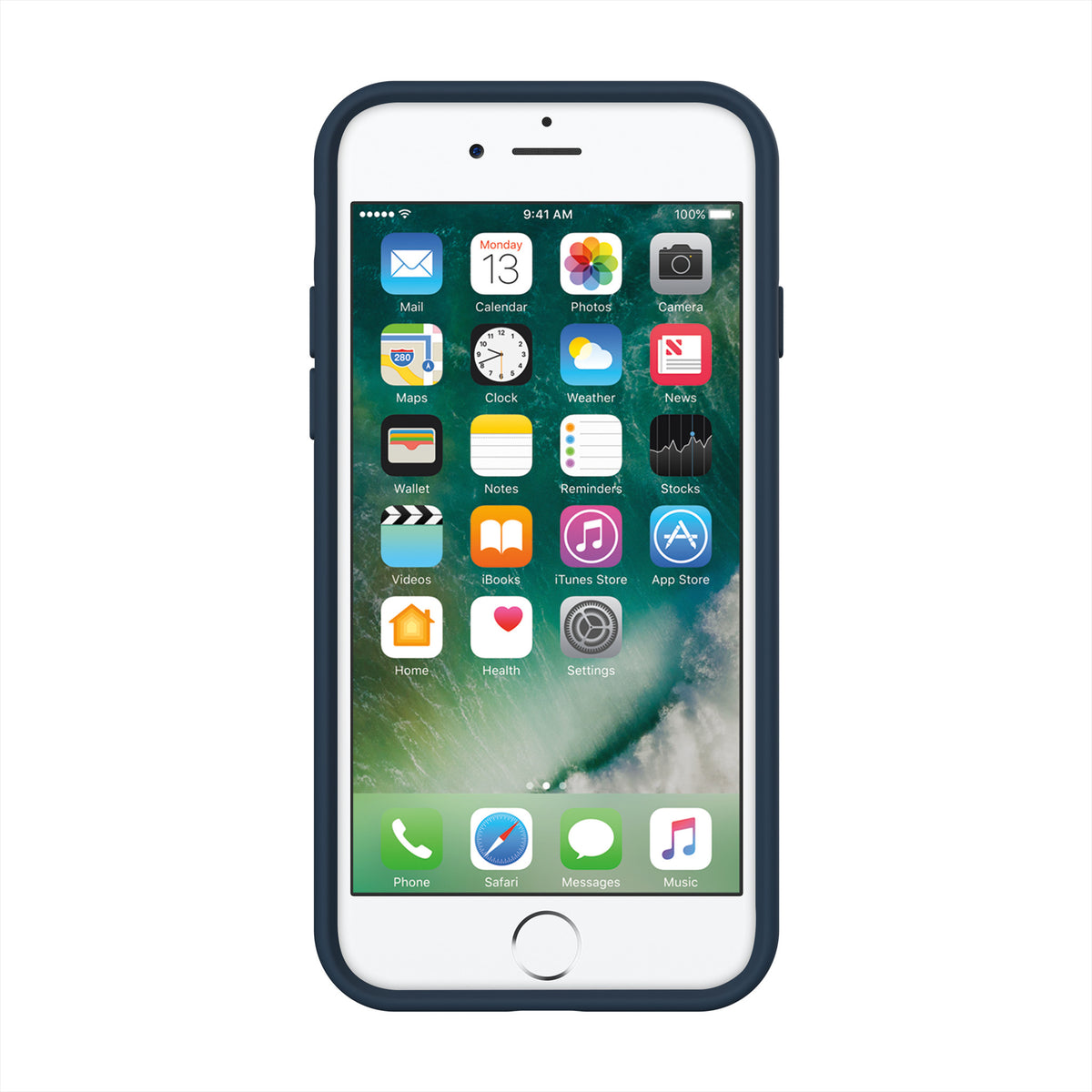 Jack Spade Color-Block Case For iPhone 8/7 - Tan/Navy - Macintosh Addict