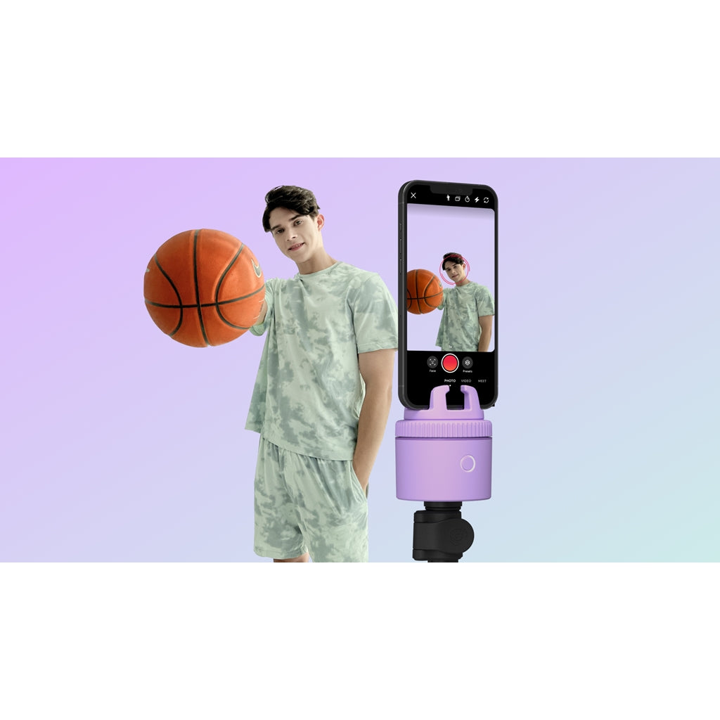 Pivo Pod Lite 360 Degree Auto Rotating Pod for Content Creation - Purple - Mac Addict
