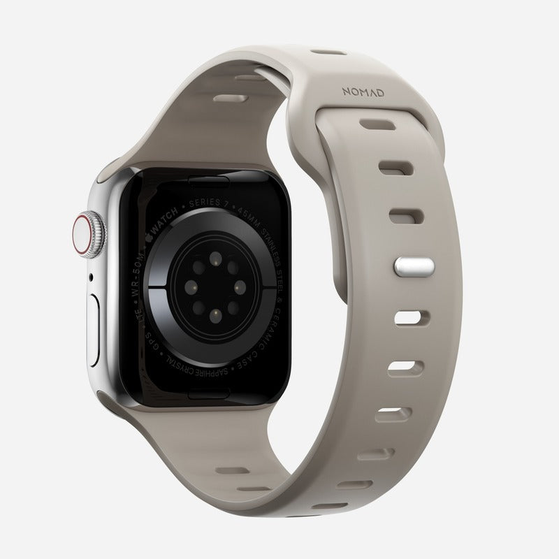 Nomad Sport Slim Band 42mm/44mm/45mm/49mm Waterproof Bracelet for Apple Watch - Bone