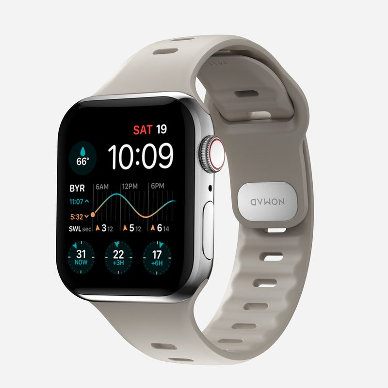 Nomad Sport Slim Band 42mm/44mm/45mm/49mm Waterproof Bracelet for Apple Watch - Bone