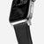Nomad Rugged Band 41mm Silver Hardware FKM Rubber Bracelet - Black