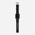 Nomad Rugged Band 41mm Silver Hardware FKM Rubber Bracelet - Black