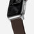 Nomad Active Band Pro 41mm Silver Hardware Leather Bracelet - Classic Brown
