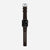 Nomad Active Band Pro 41mm Silver Hardware Leather Bracelet - Classic Brown