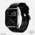 Nomad Modern Band 45mm Silver Hardware Horween Leather Bracelet - Black