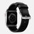 Nomad Modern Band 45mm Silver Hardware Horween Leather Bracelet - Black