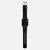 Nomad Modern Band 45mm Silver Hardware Horween Leather Bracelet - Black
