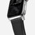 Nomad Rugged Band 45mm Silver Hardware Bracelet - Black