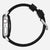 Nomad Active Band Pro 45mm Silver Hardware Leather Bracelet - Black