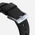 Nomad Active Band Pro 45mm Silver Hardware Leather Bracelet - Black