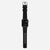 Nomad Active Band Pro 45mm Silver Hardware Leather Bracelet - Black