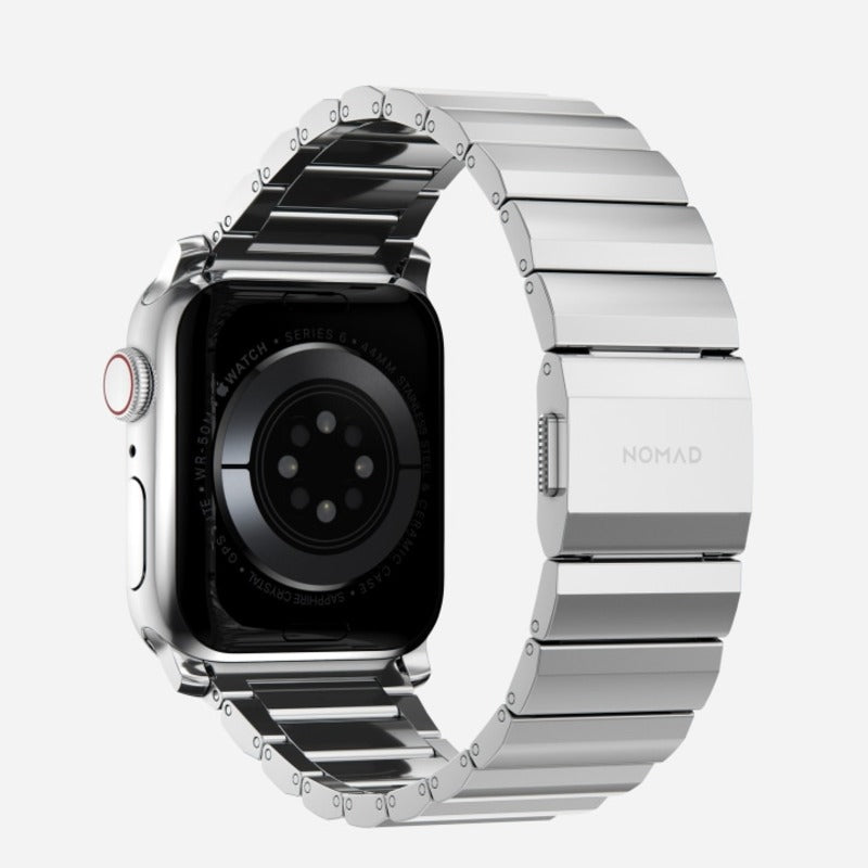 Nomad Steel Band 45mm Silver Hardware Bracelet for Apple Watch - Silver