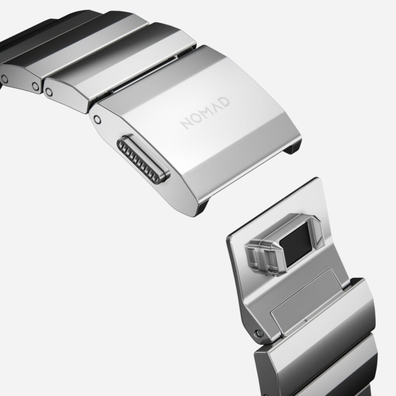 Nomad Steel Band 45mm Silver Hardware Bracelet for Apple Watch - Silver