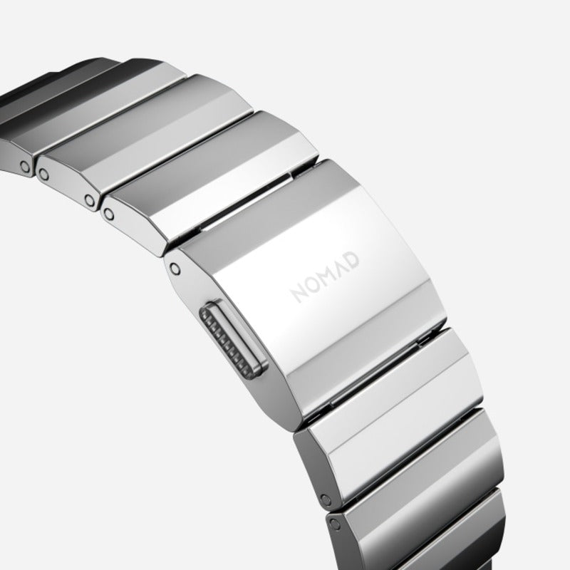 Nomad Steel Band 45mm Silver Hardware Bracelet for Apple Watch - Silver