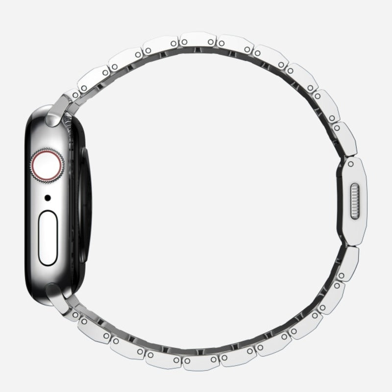 Nomad Steel Band 45mm Silver Hardware Bracelet for Apple Watch - Silver