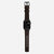 Nomad Active Band Pro 45mm Black Hardware Leather Bracelet - Classic Brown