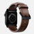 Nomad Modern Band 42/44/45/49mm Black Hardware Horween Leather Bracelet - Rustic Brown