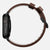 Nomad Modern Band 42/44/45/49mm Black Hardware Horween Leather Bracelet - Rustic Brown