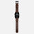 Nomad Modern Band 42/44/45/49mm Black Hardware Horween Leather Bracelet - Rustic Brown