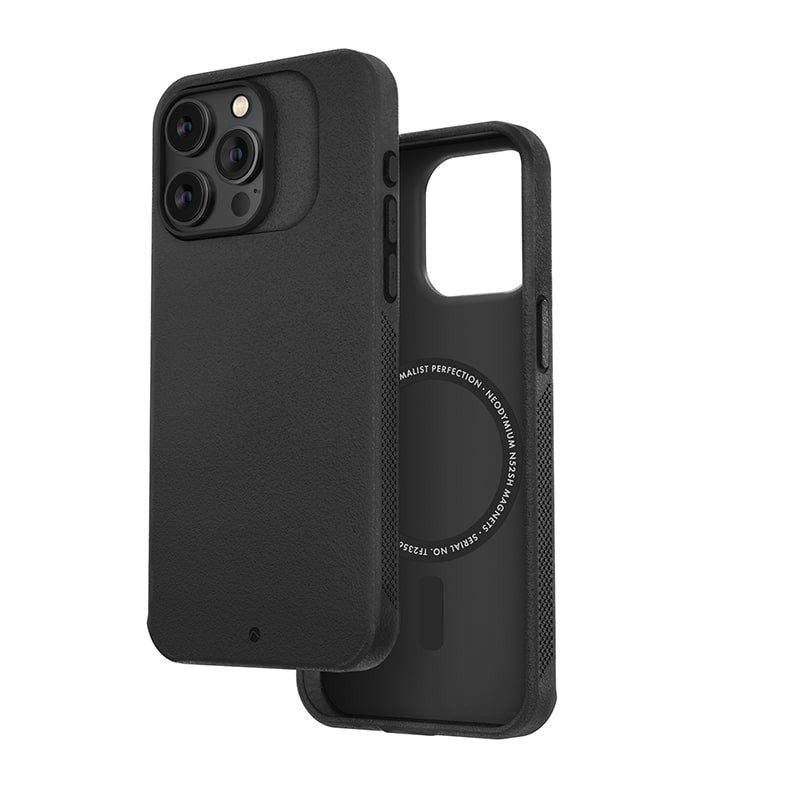 Caudabe Synthesis Slim Protective Case with MagSafe iPhone 15 Pro 6.1 - Black