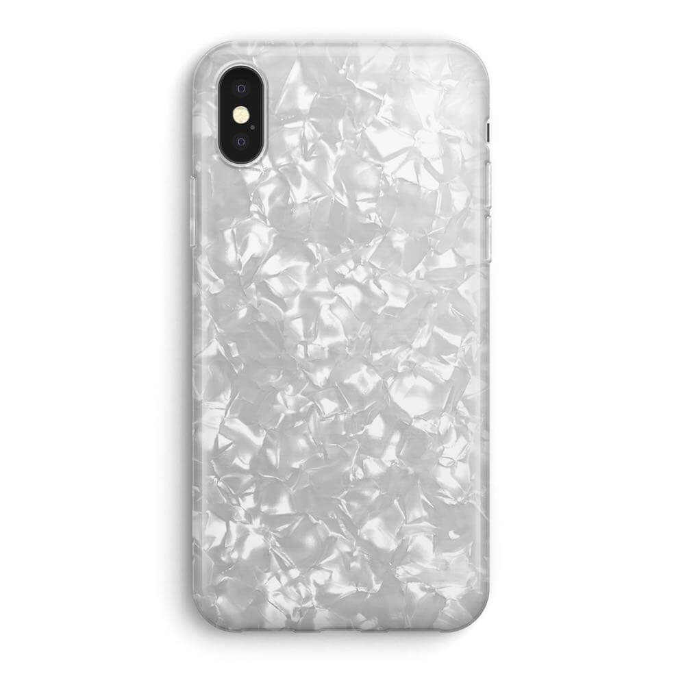 Recover Slim Shimmer Protective Case For iPhone XS Max - White